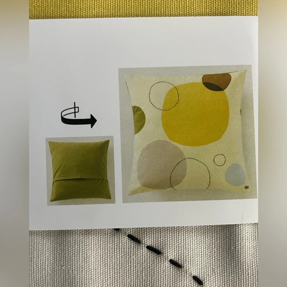 IKEA ÄNGSMÄTARE 20x20” pillow cover